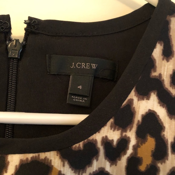 JCrew Leopard shift dress, size 4 - Picture 7 of 7